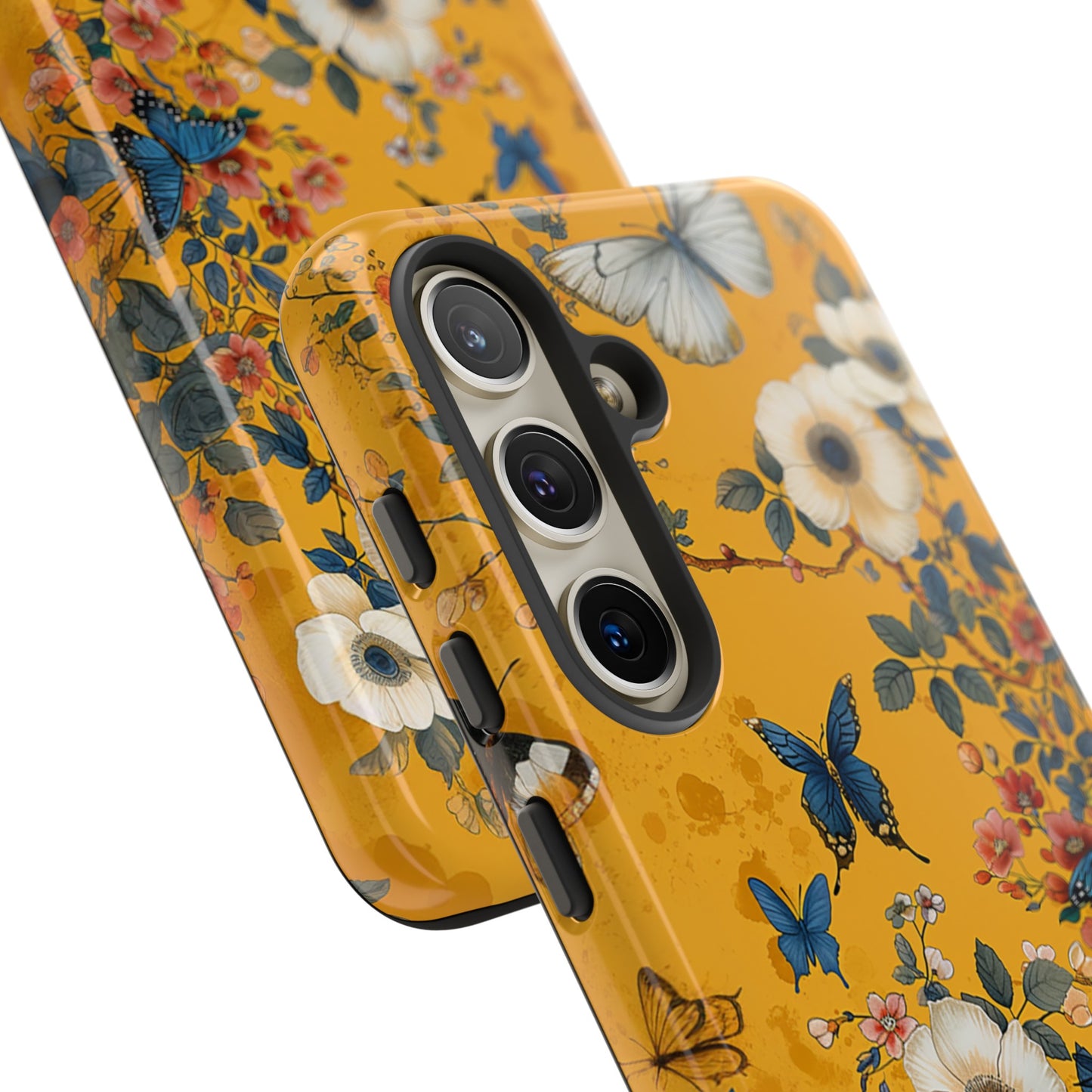 Yellow Floral Tough Phone Case