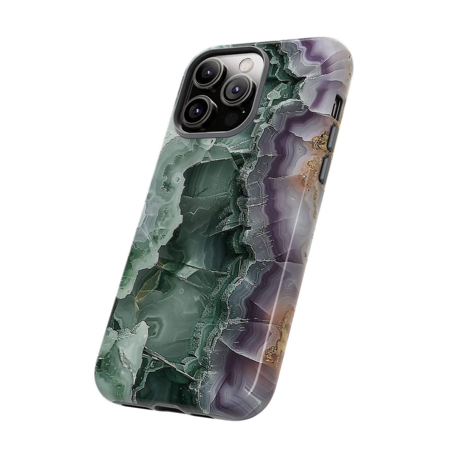 Emerald and Amethyst Tough Phone Case