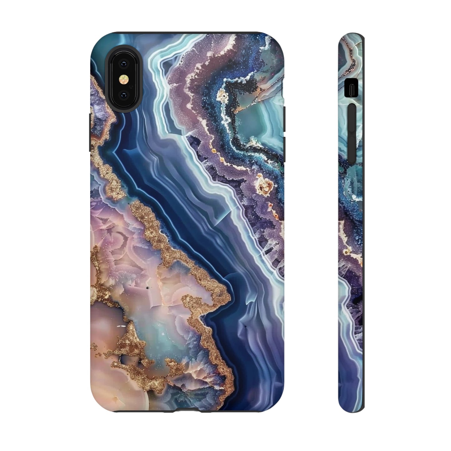 Pink and Blue Agate Tough Phone Case