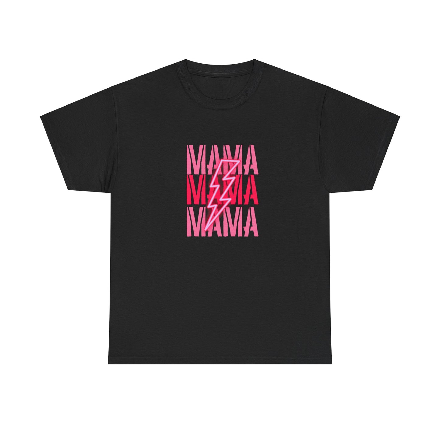 MAMA Lighting Bolt Unisex Heavy Cotton Tee