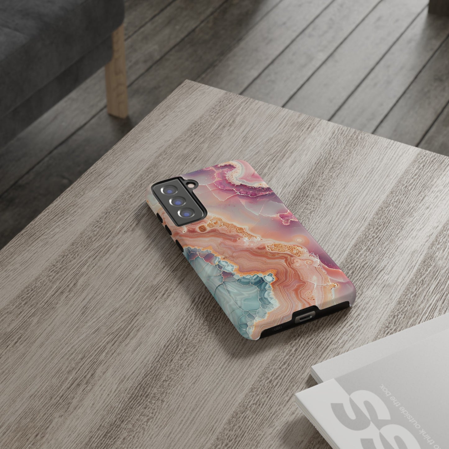 Pink Agate Tough Phone Case