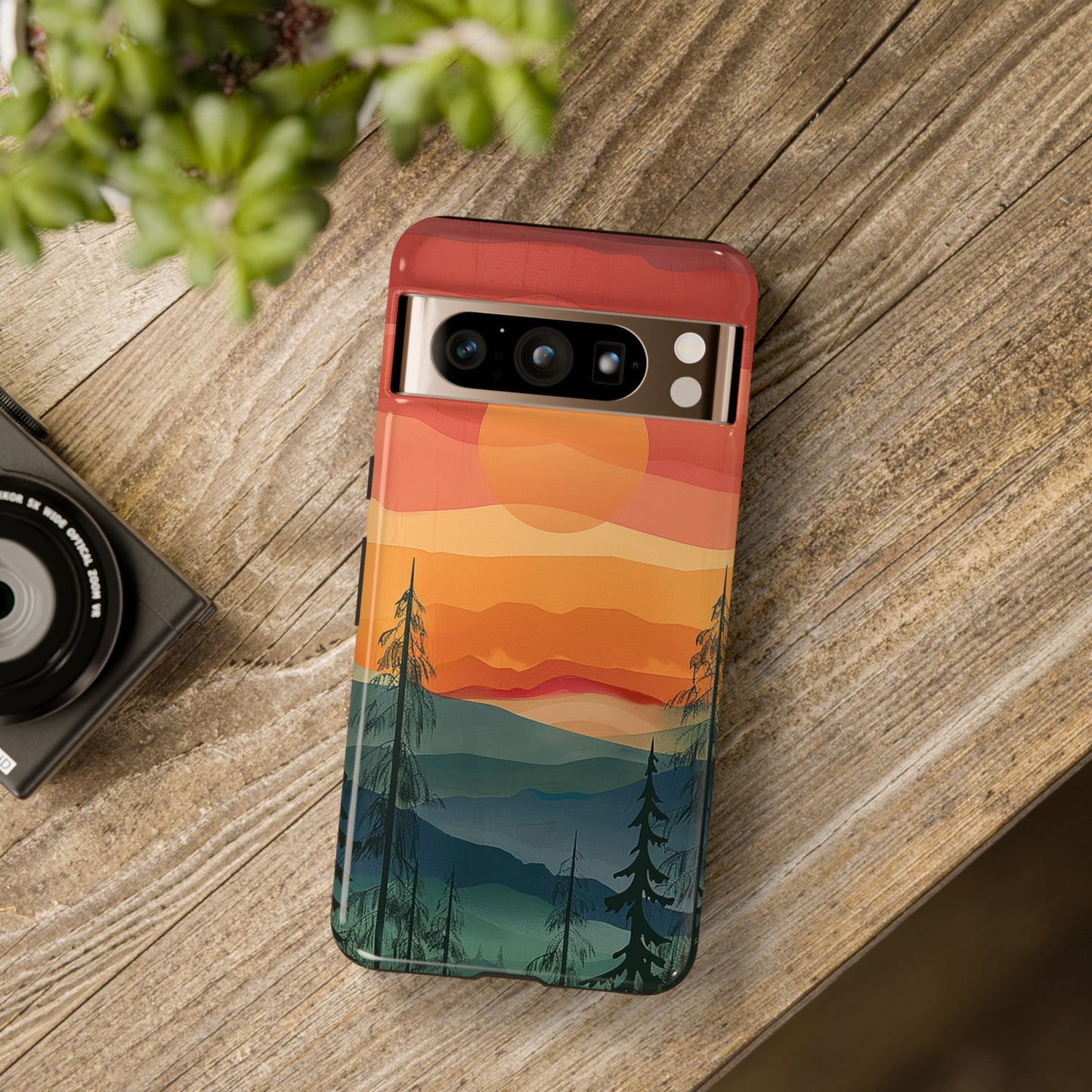 Forest Sunset Tough Phone Case