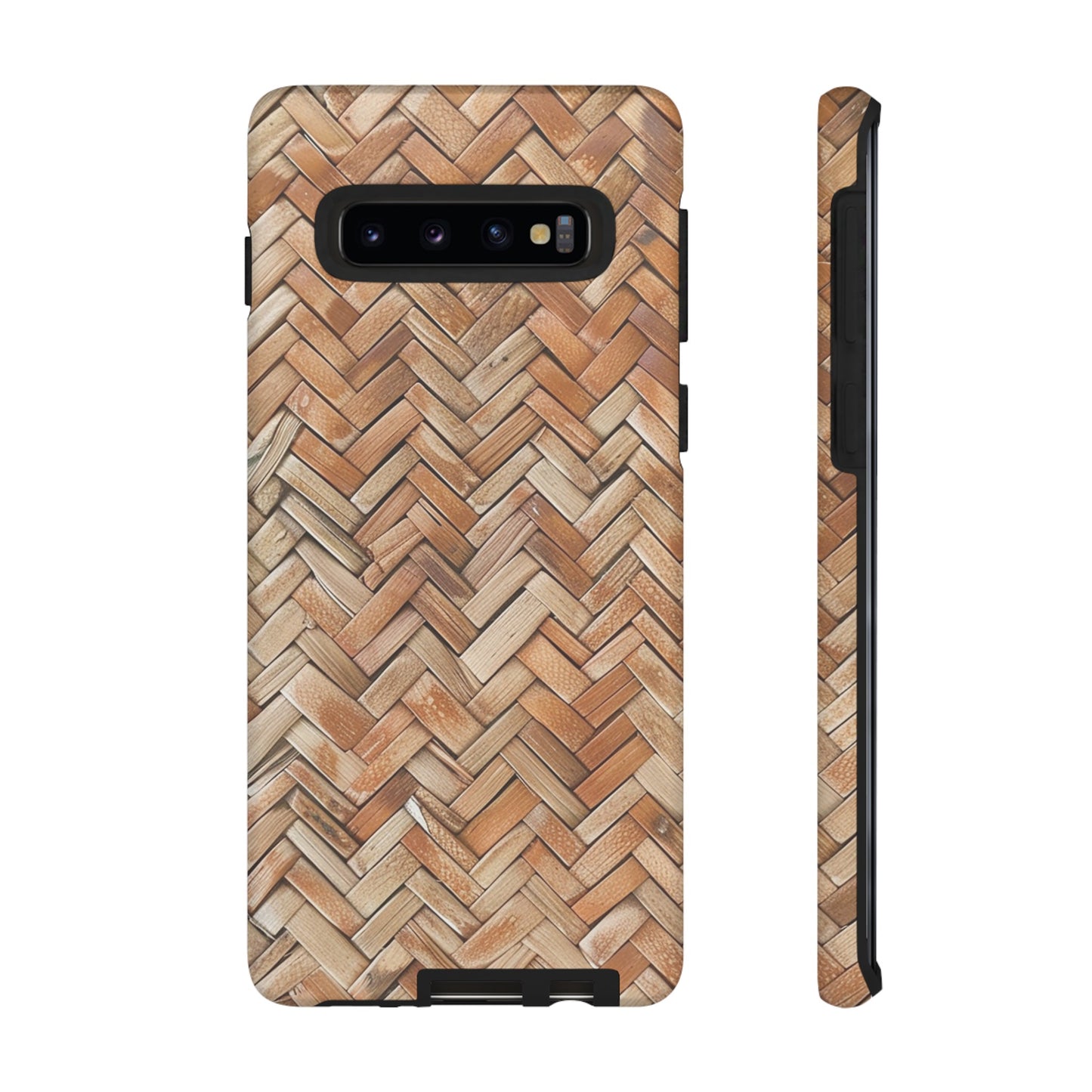 Boho Herringbone Rattan Tough Phone Case