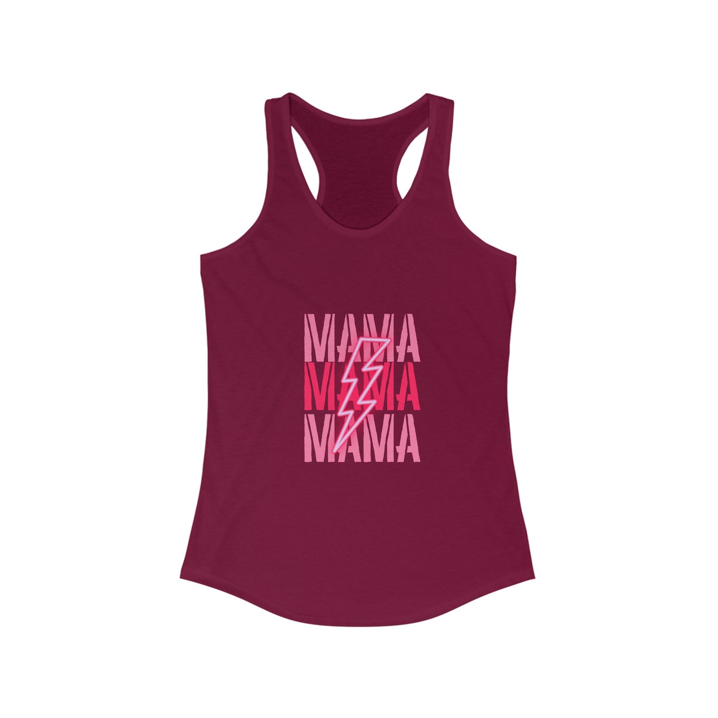 MAMA Lightning Bolt Women's Ideal Racerback Tank