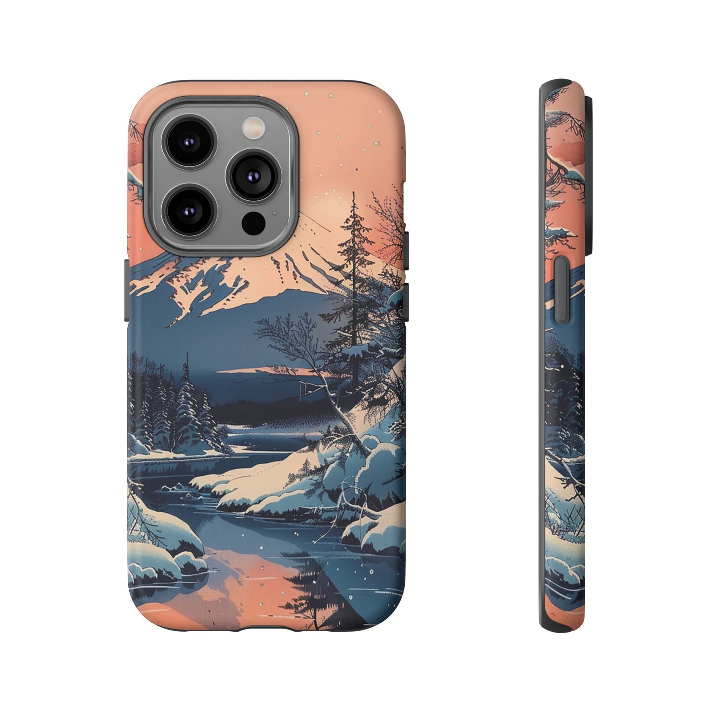 Snow Covered Mountain Tough Phone Case