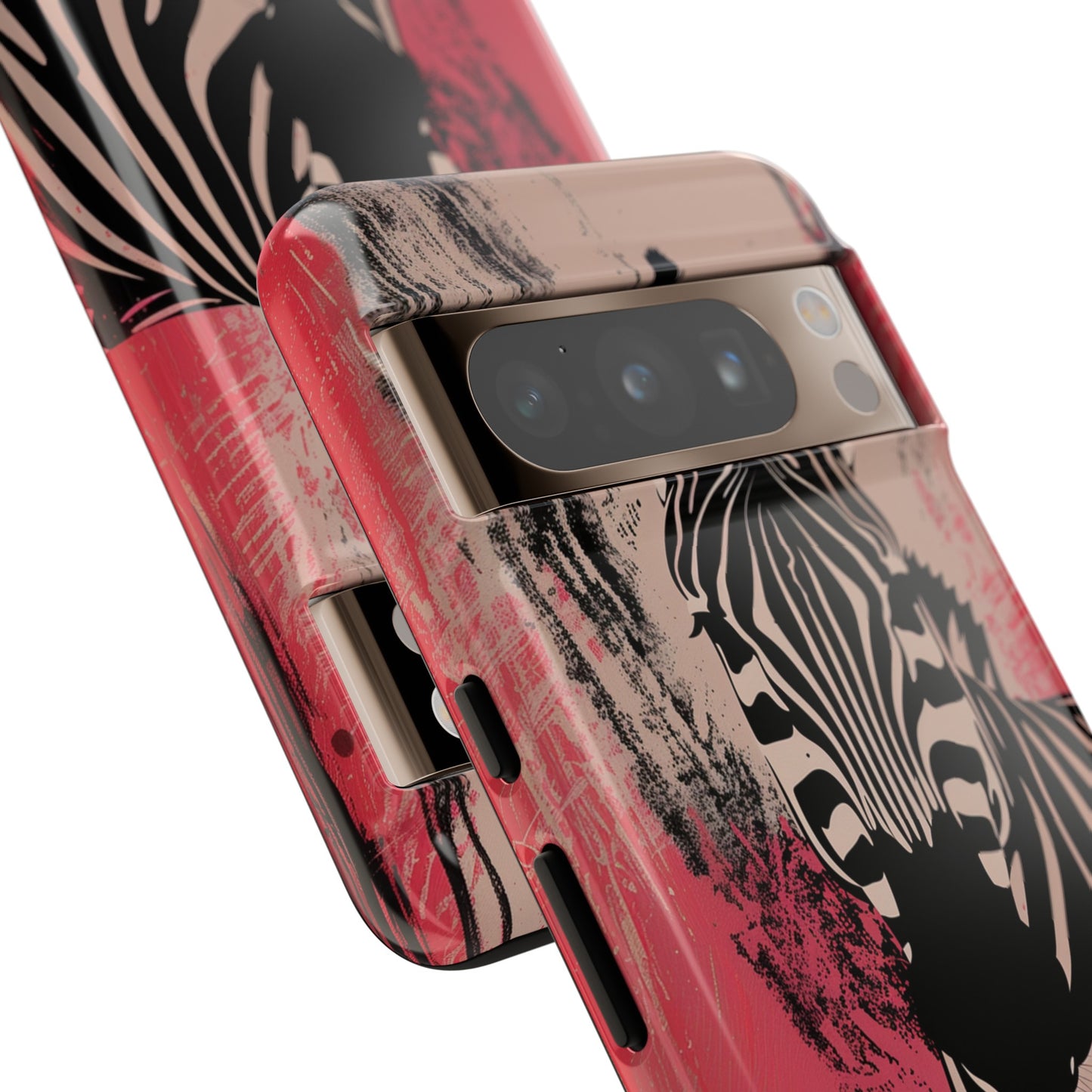 Pink Zebra Tough Phone Case