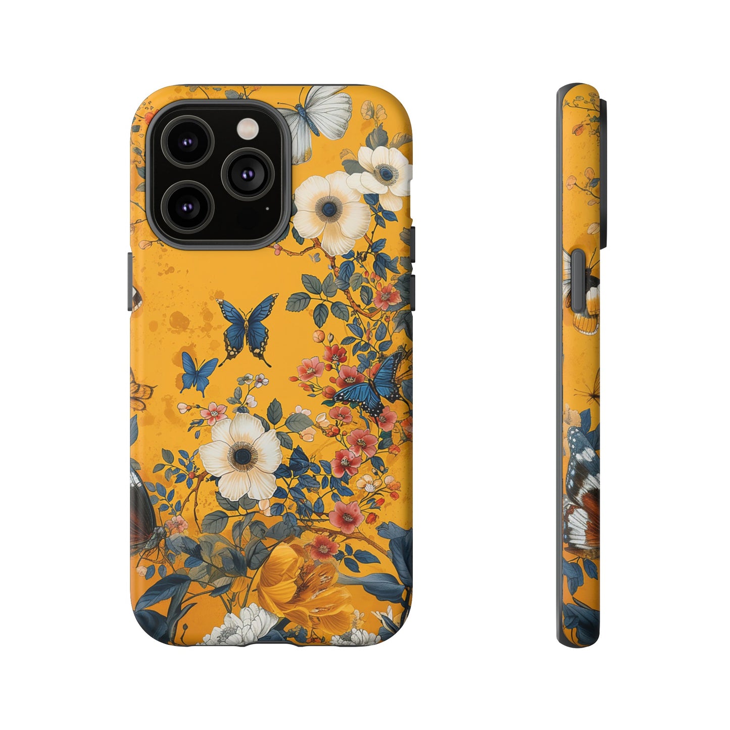 Yellow Floral Tough Phone Case