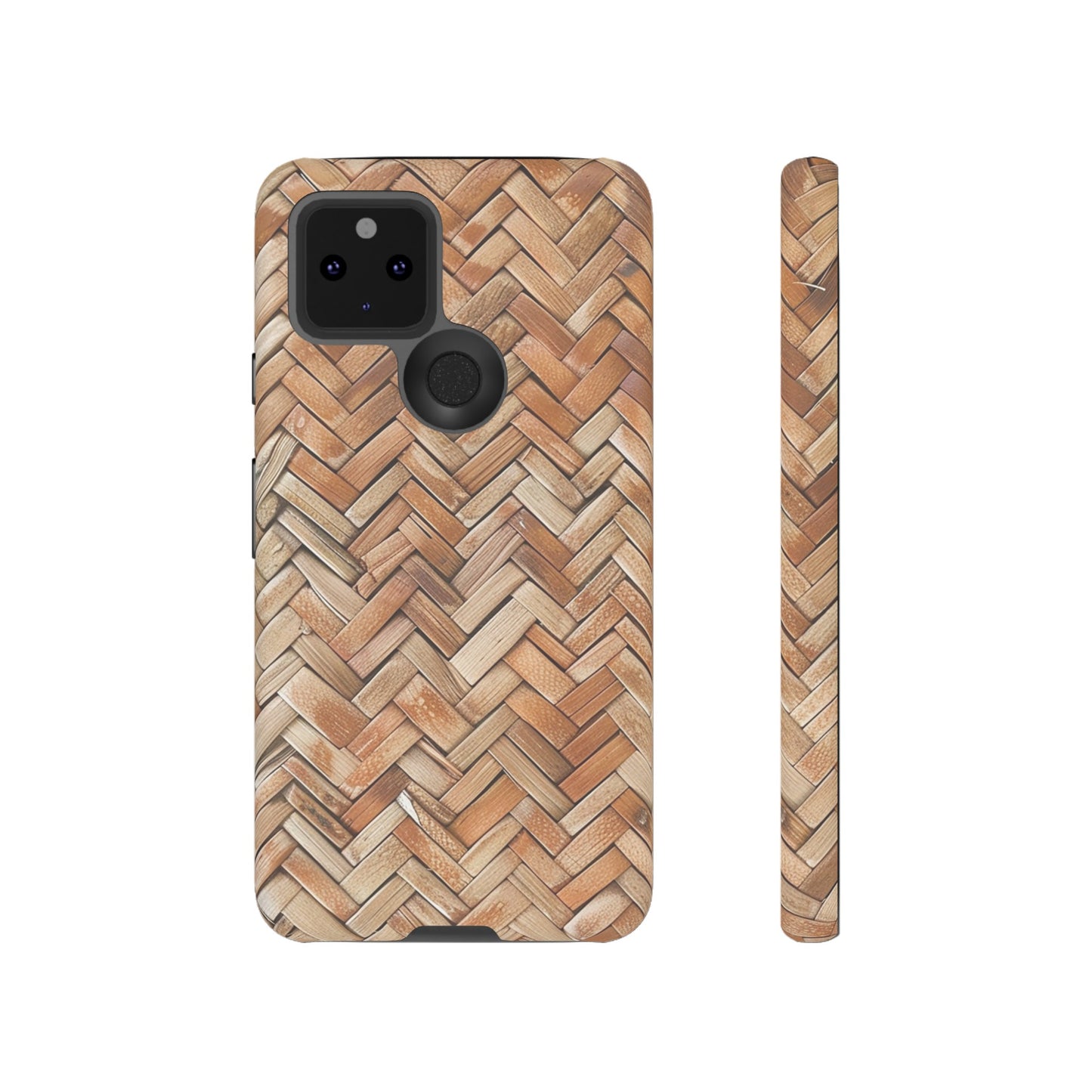 Boho Herringbone Rattan Tough Phone Case