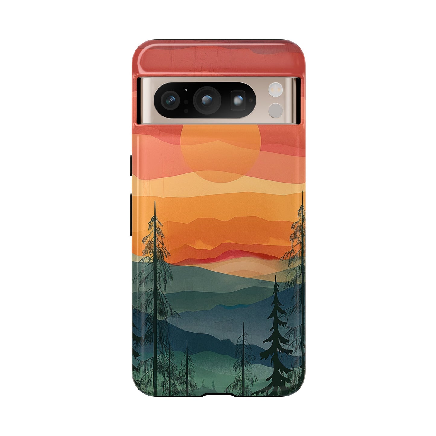 Forest Sunset Tough Phone Case