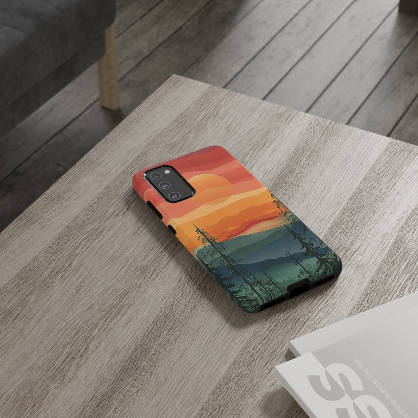 Forest Sunset Tough Phone Case