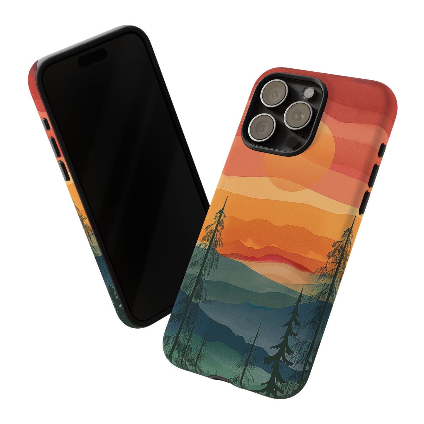 Forest Sunset Tough Phone Case