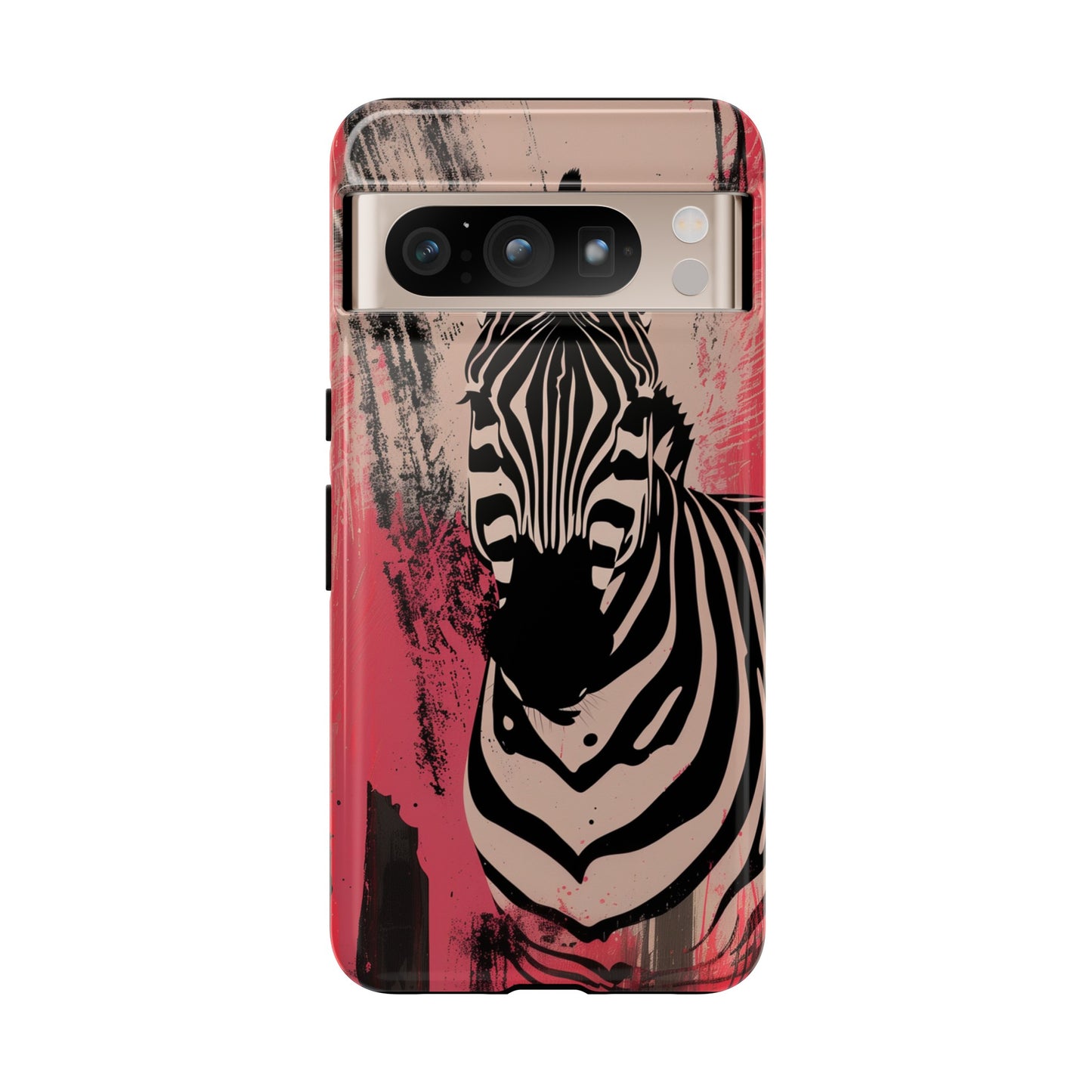 Pink Zebra Tough Phone Case