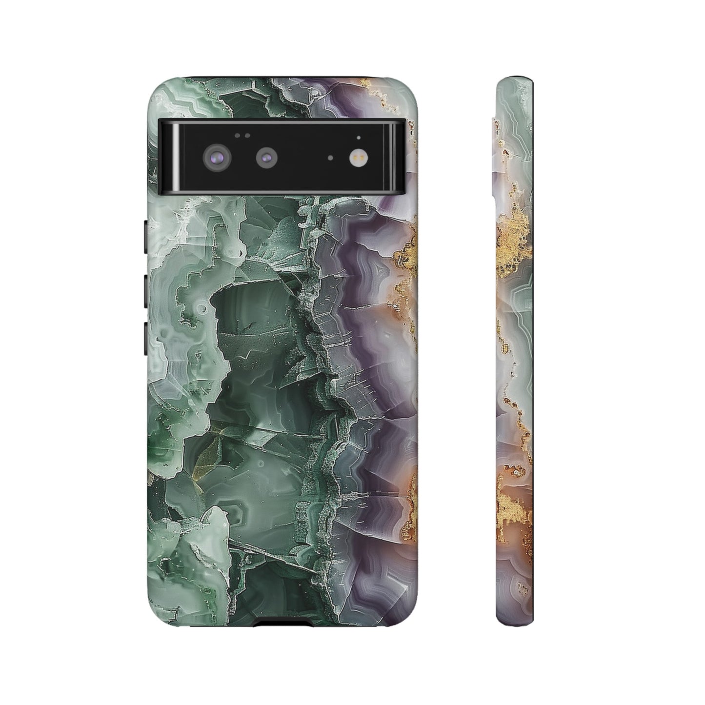 Emerald and Amethyst Tough Phone Case