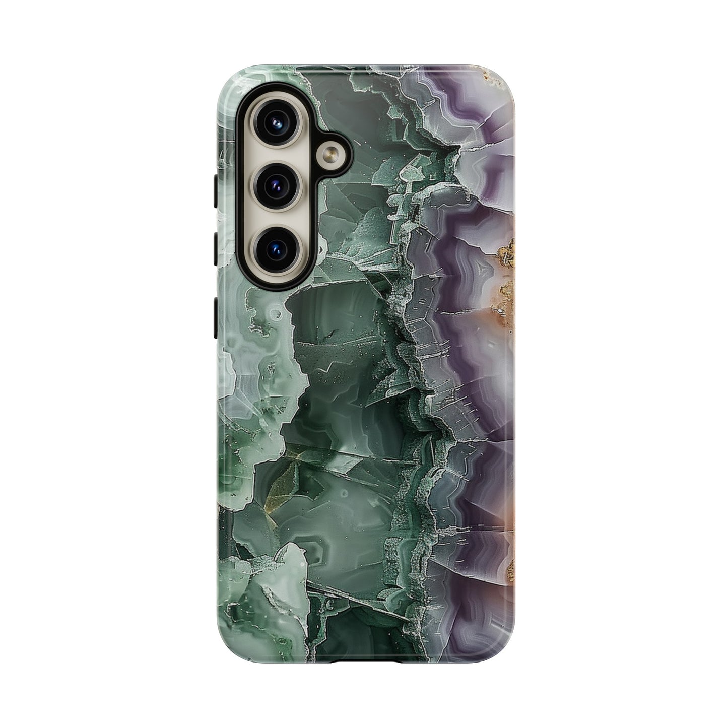 Emerald and Amethyst Tough Phone Case