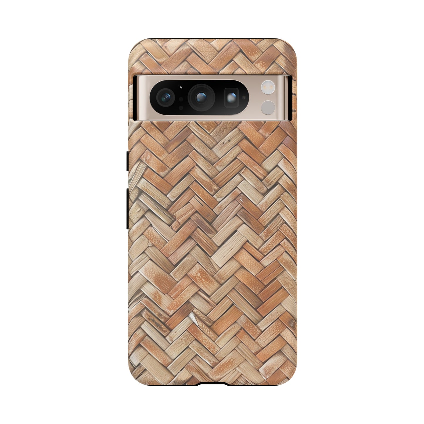 Boho Herringbone Rattan Tough Phone Case