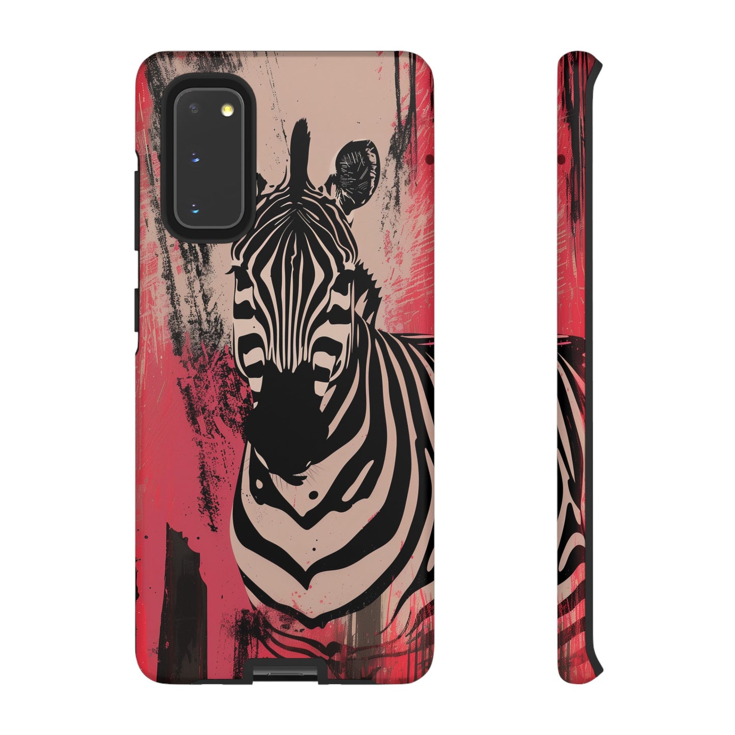 Pink Zebra Tough Phone Case