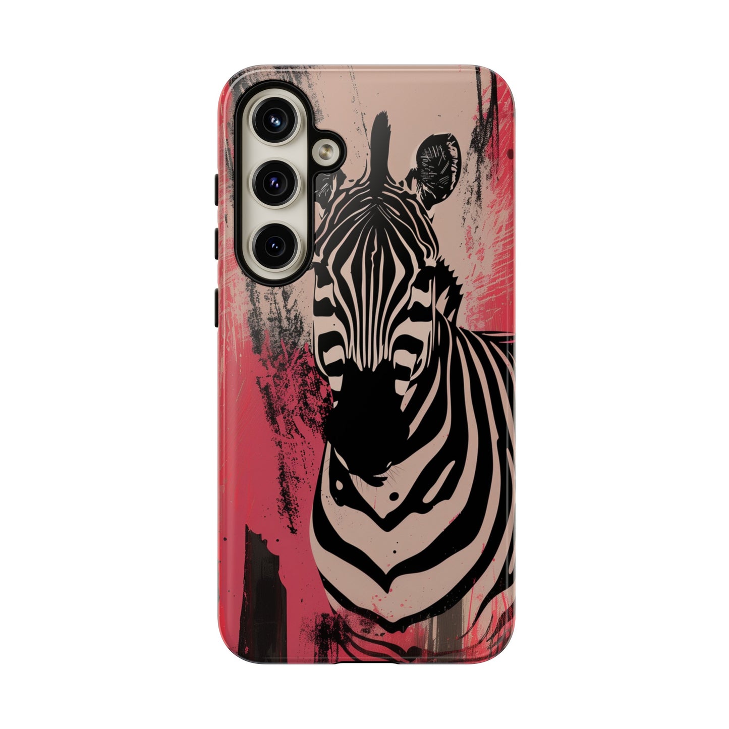 Pink Zebra Tough Phone Case