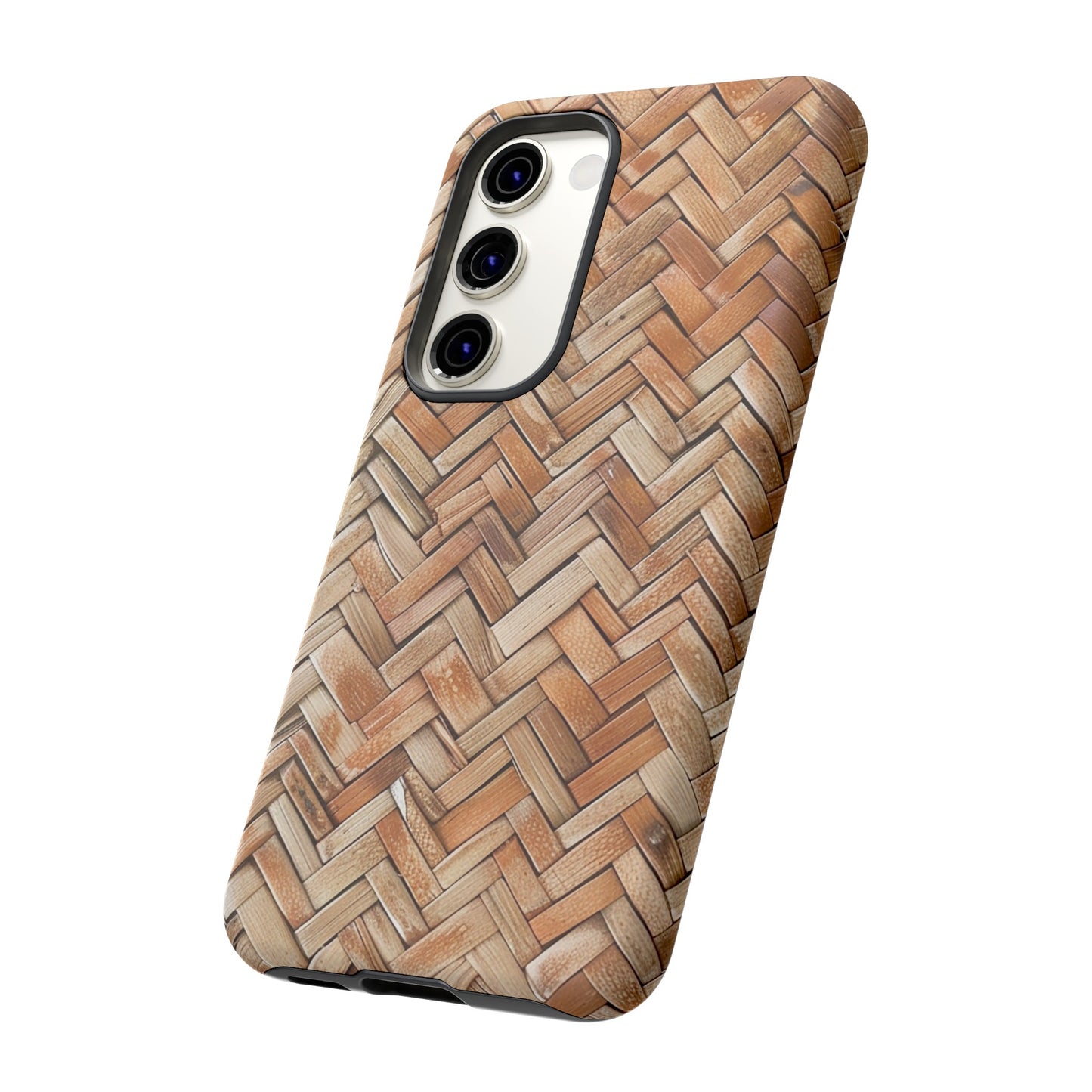 Boho Herringbone Rattan Tough Phone Case