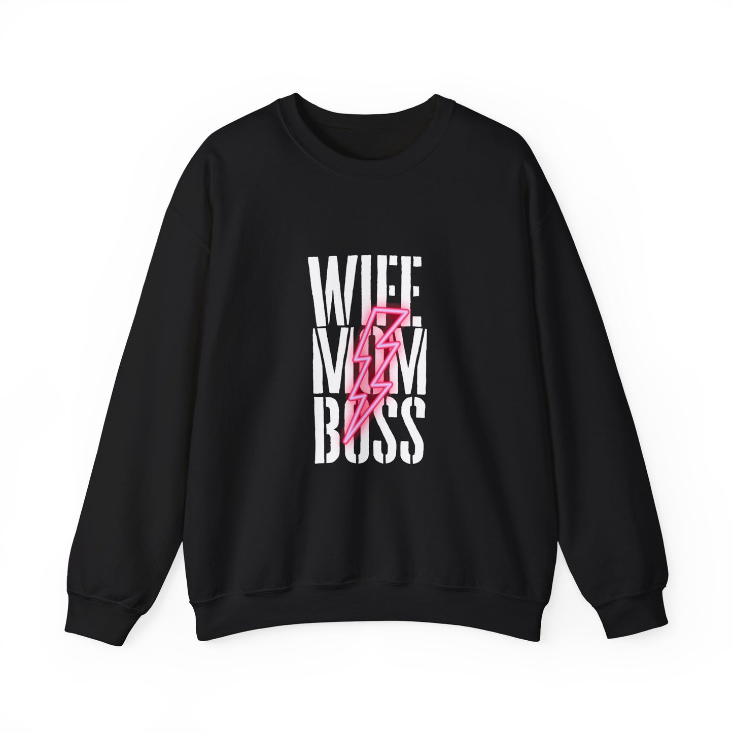 Wife Mom Boss Unisex Crewneck Sweatshirt