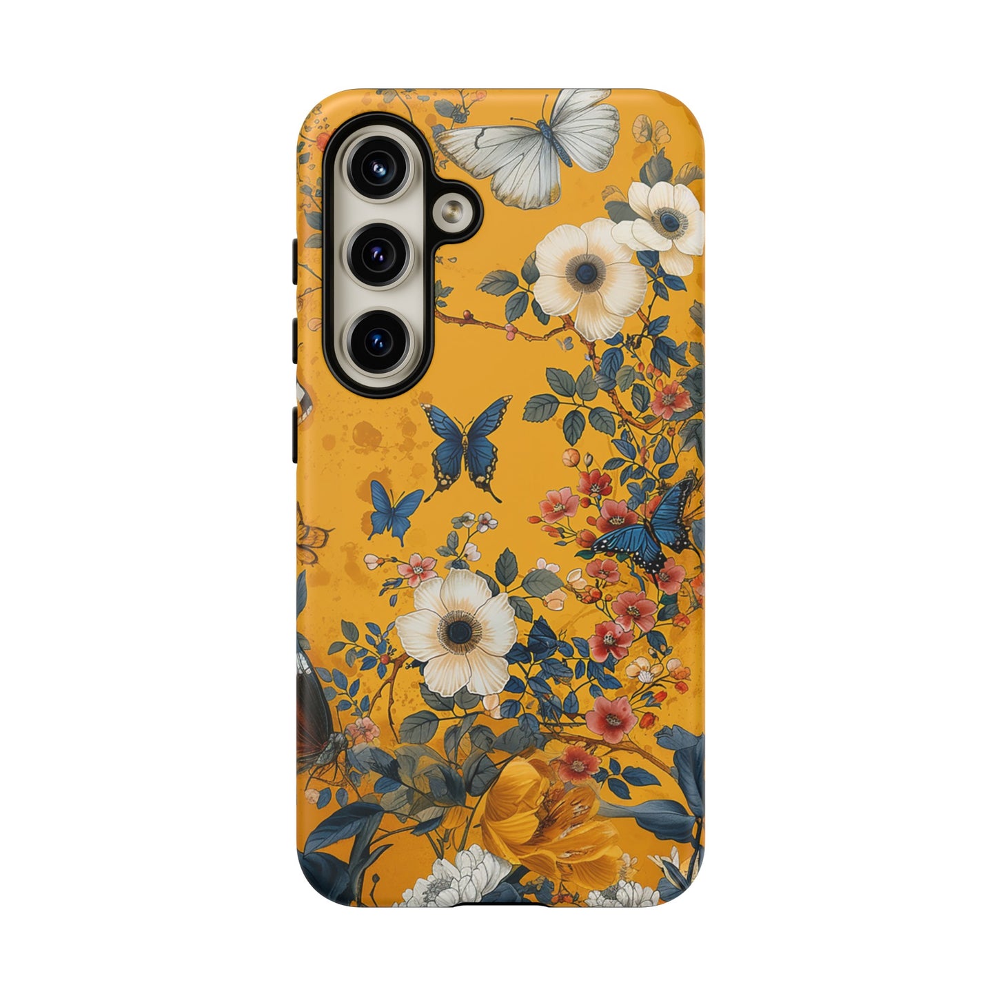 Yellow Floral Tough Phone Case