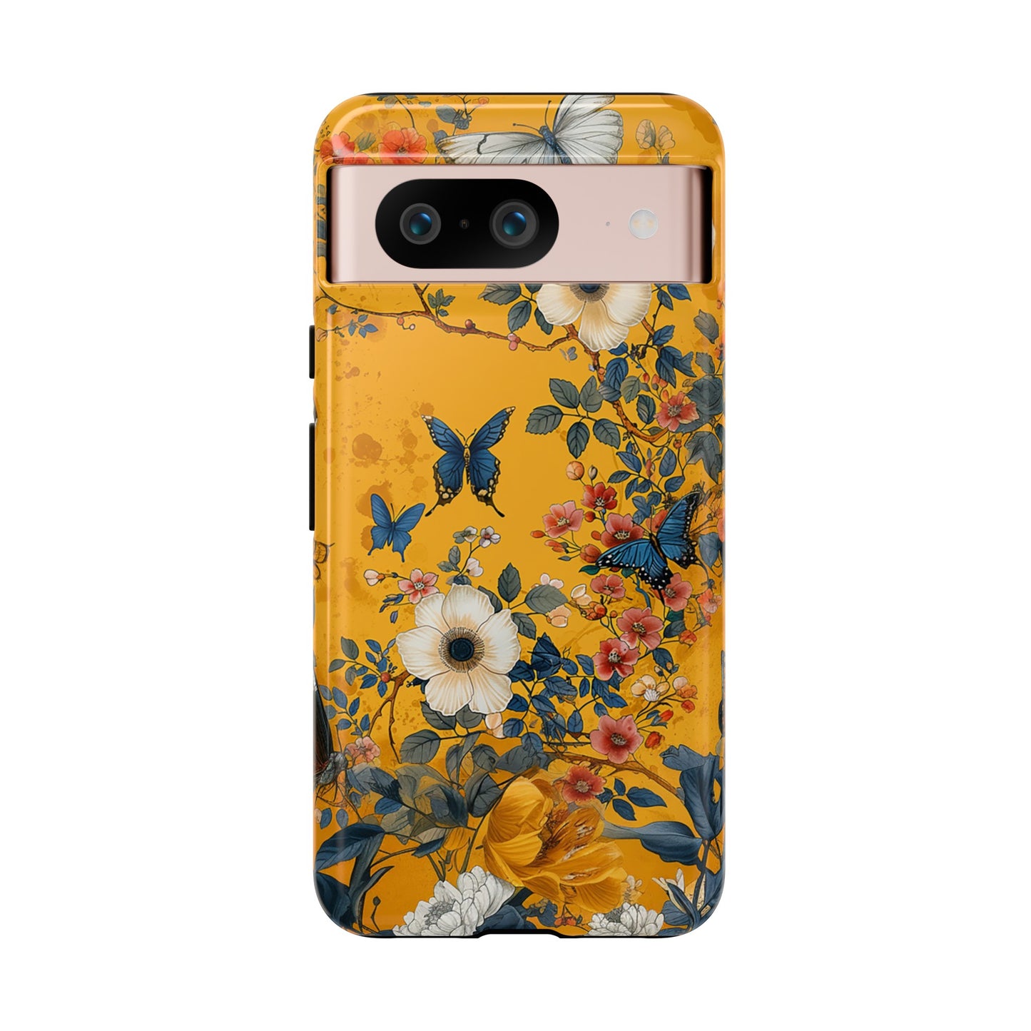 Yellow Floral Tough Phone Case