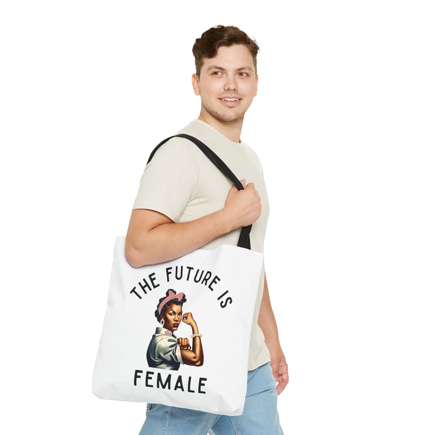 5 The Future is Female White Tote Bag