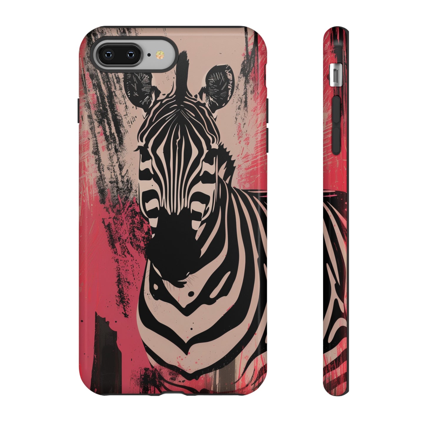 Pink Zebra Tough Phone Case