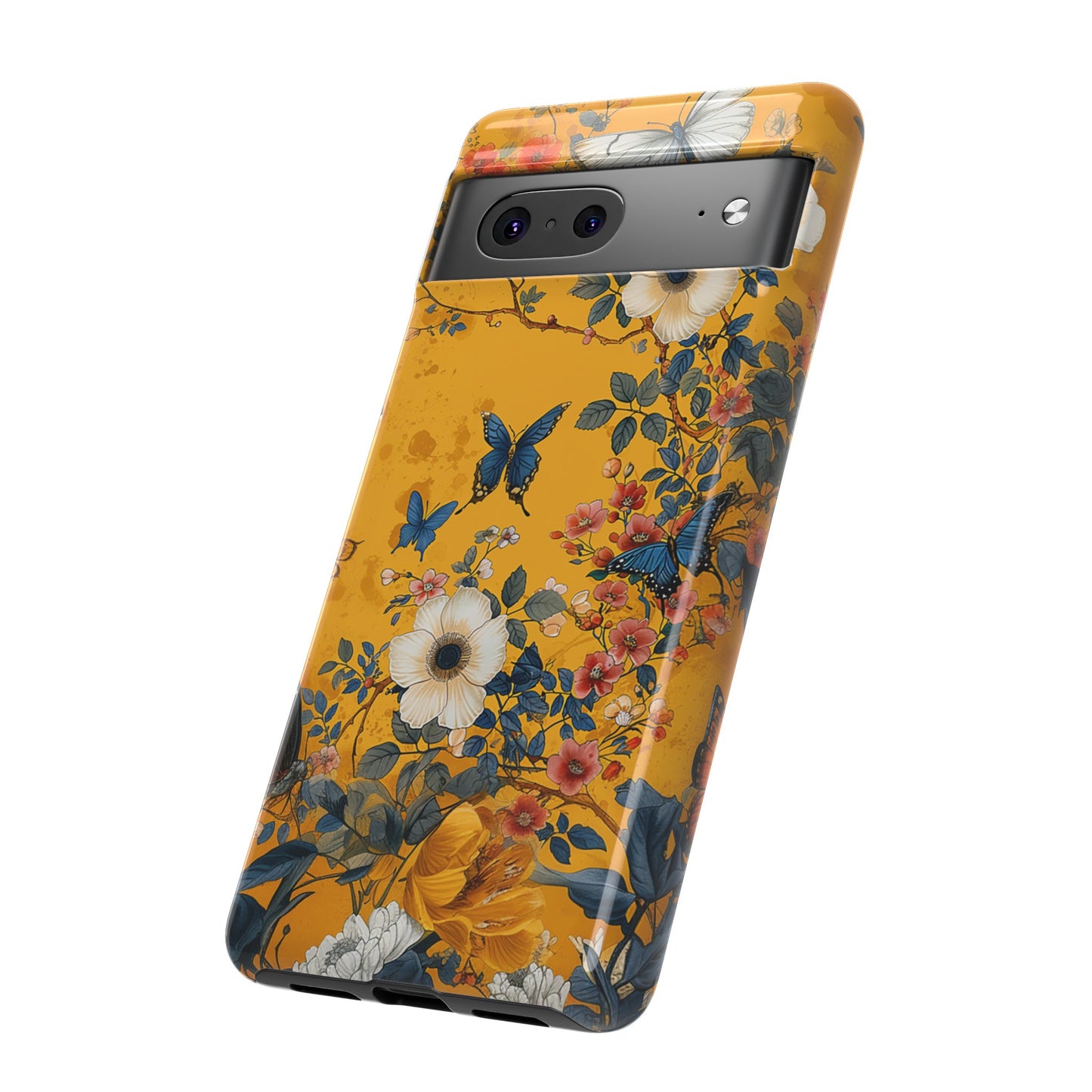 Yellow Floral Tough Phone Case