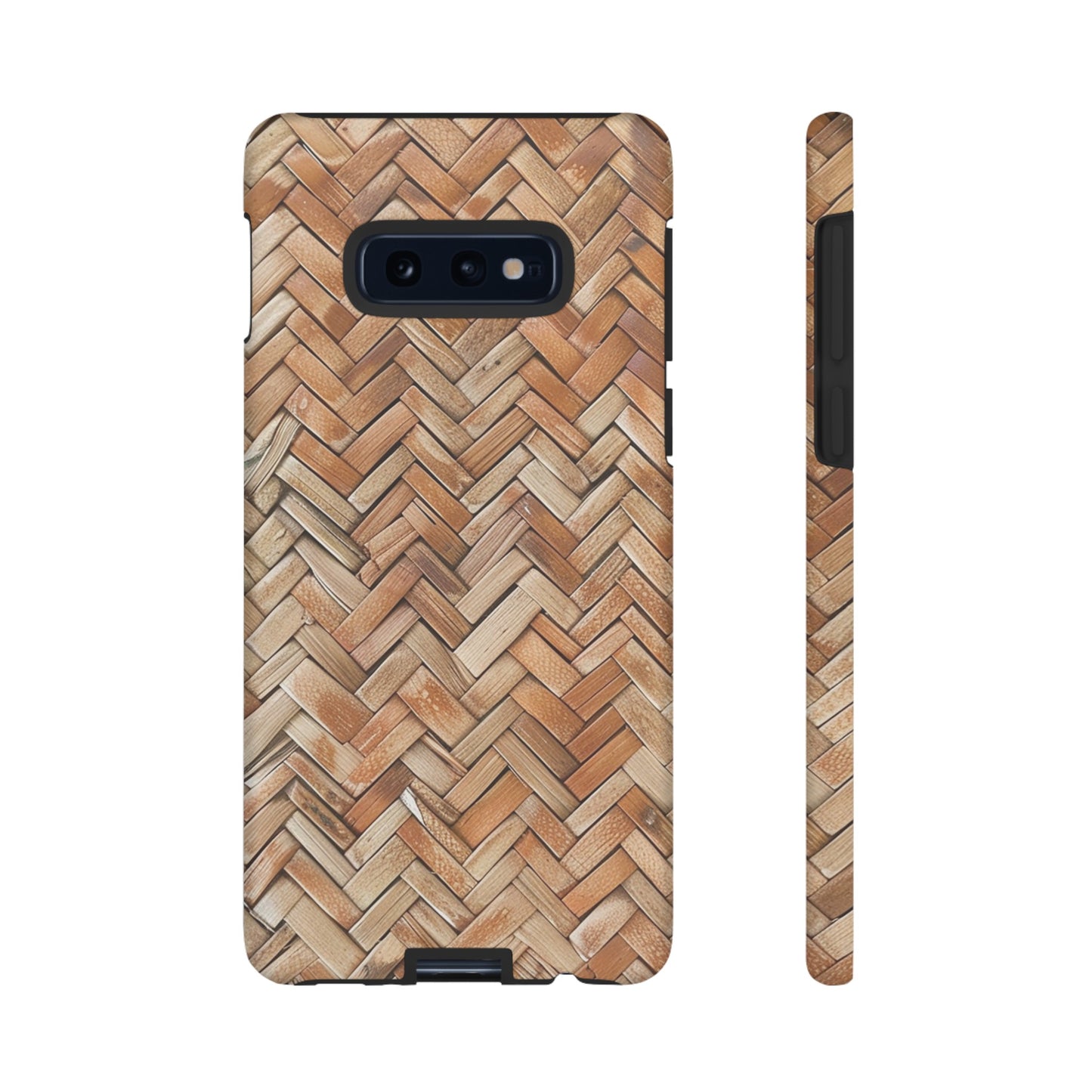 Boho Herringbone Rattan Tough Phone Case