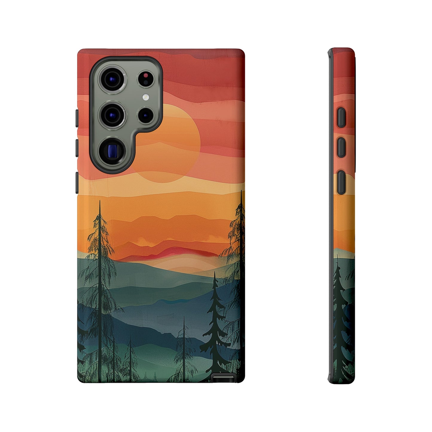 Forest Sunset Tough Phone Case