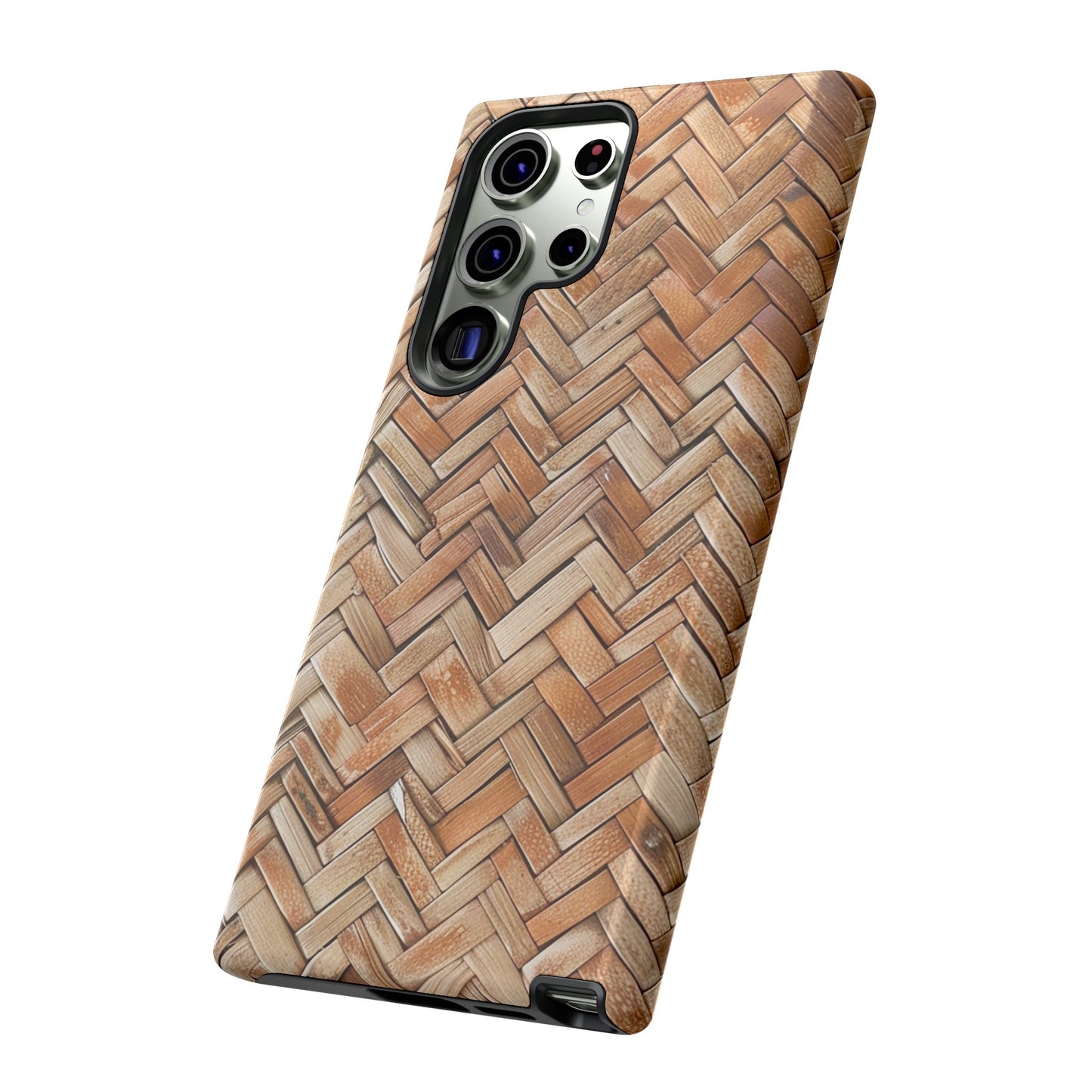 Boho Herringbone Rattan Tough Phone Case