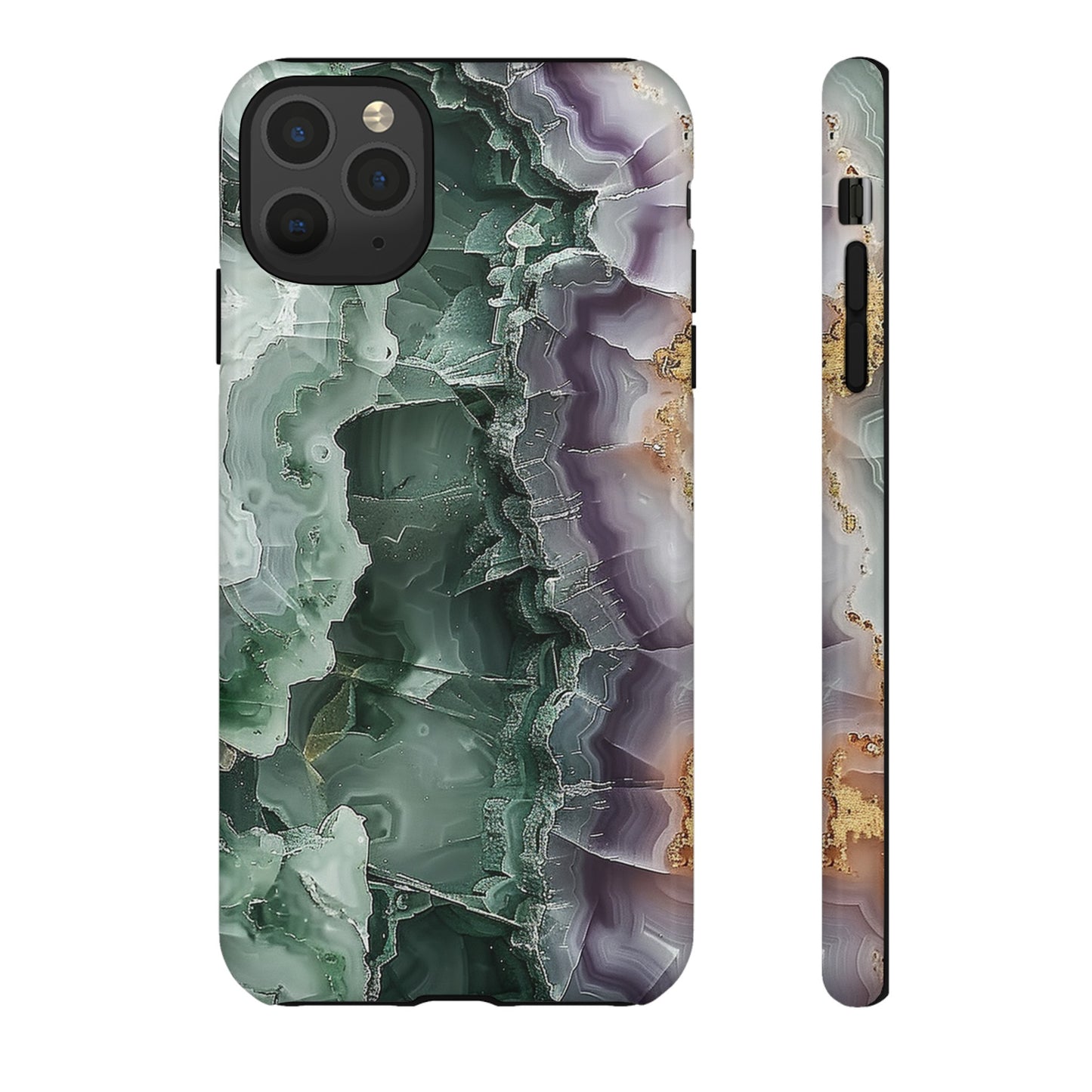 Emerald and Amethyst Tough Phone Case