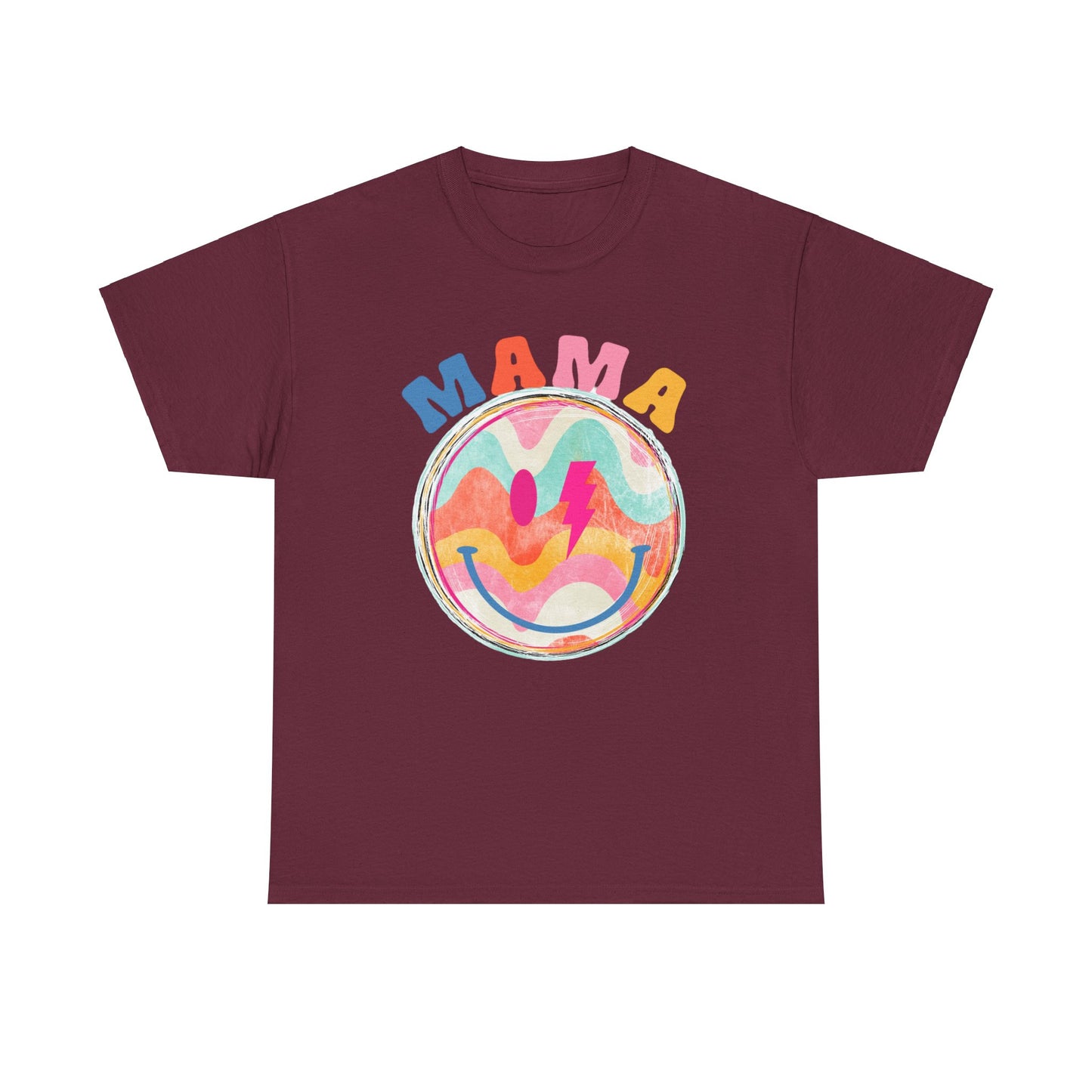 Retro 70's MAMA Smiley Face Unisex Tee