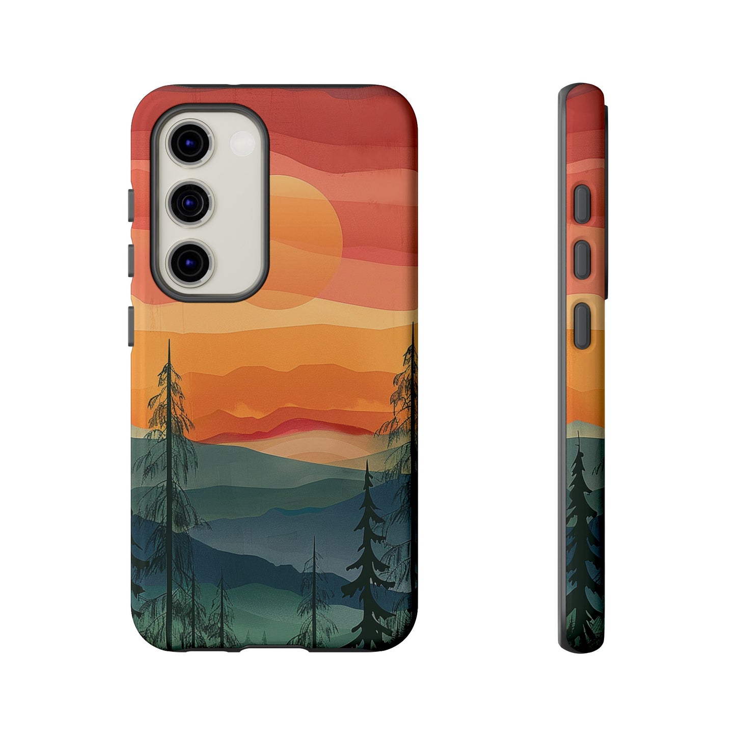 Forest Sunset Tough Phone Case