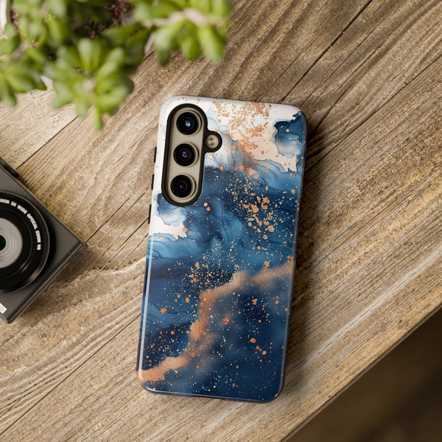 Blue Watercolors Tough Phone Case