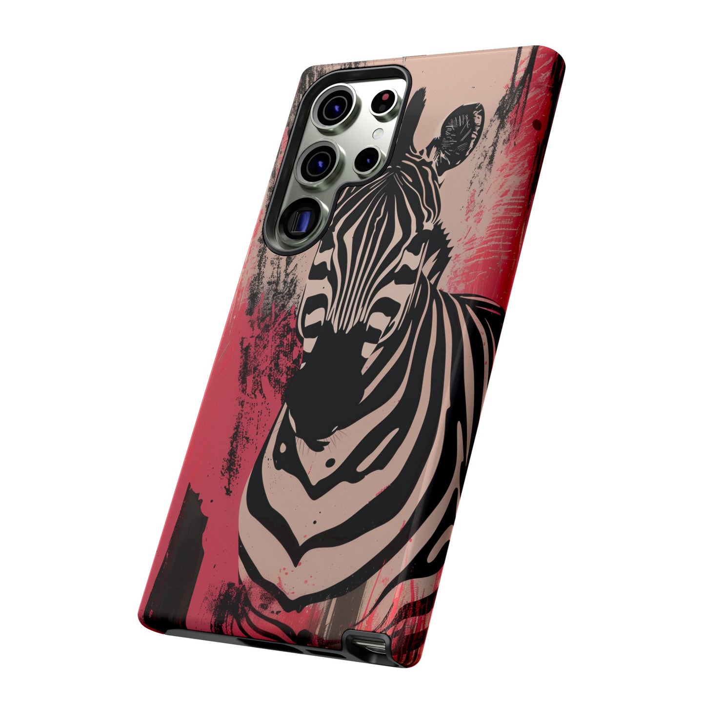 Pink Zebra Tough Phone Case