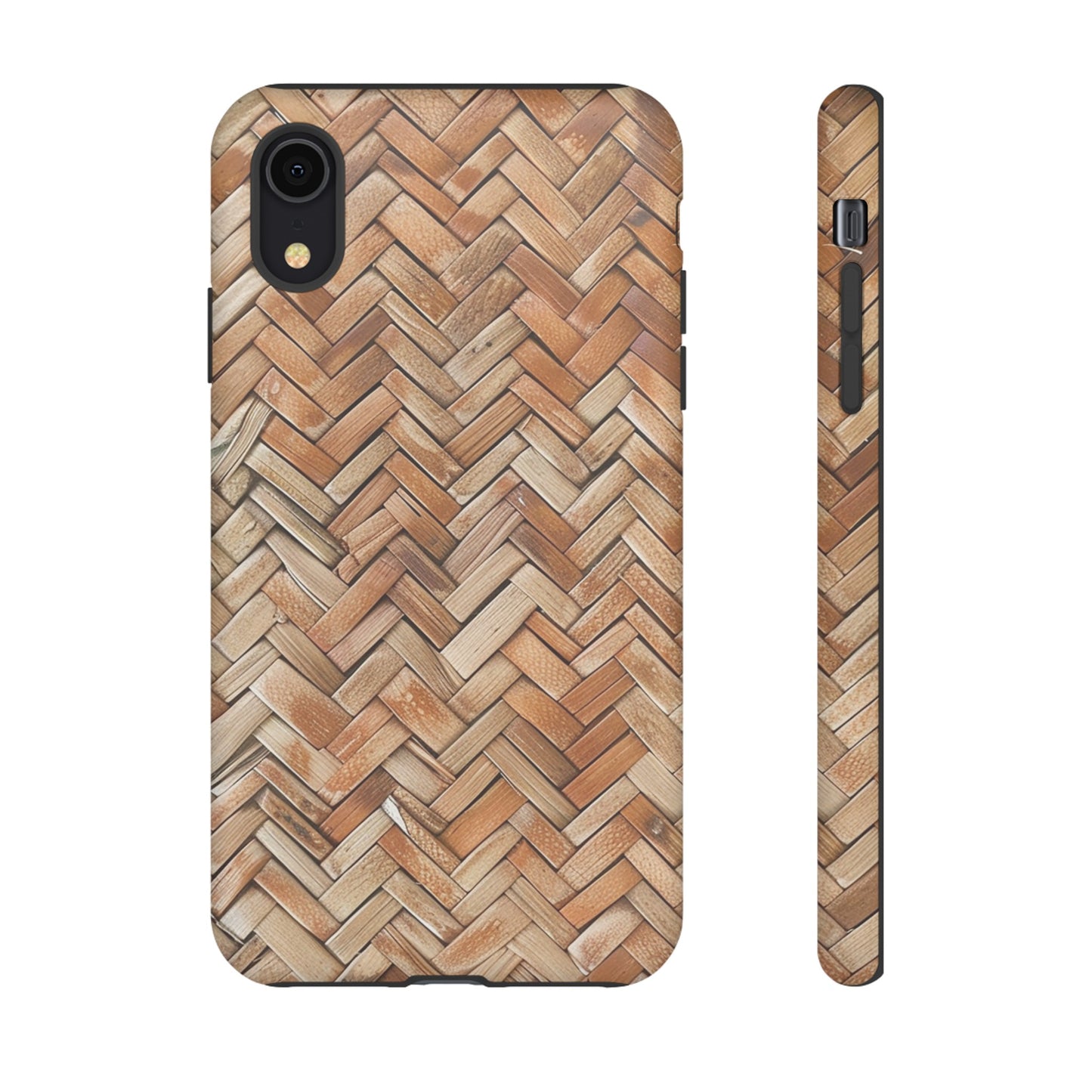 Boho Herringbone Rattan Tough Phone Case