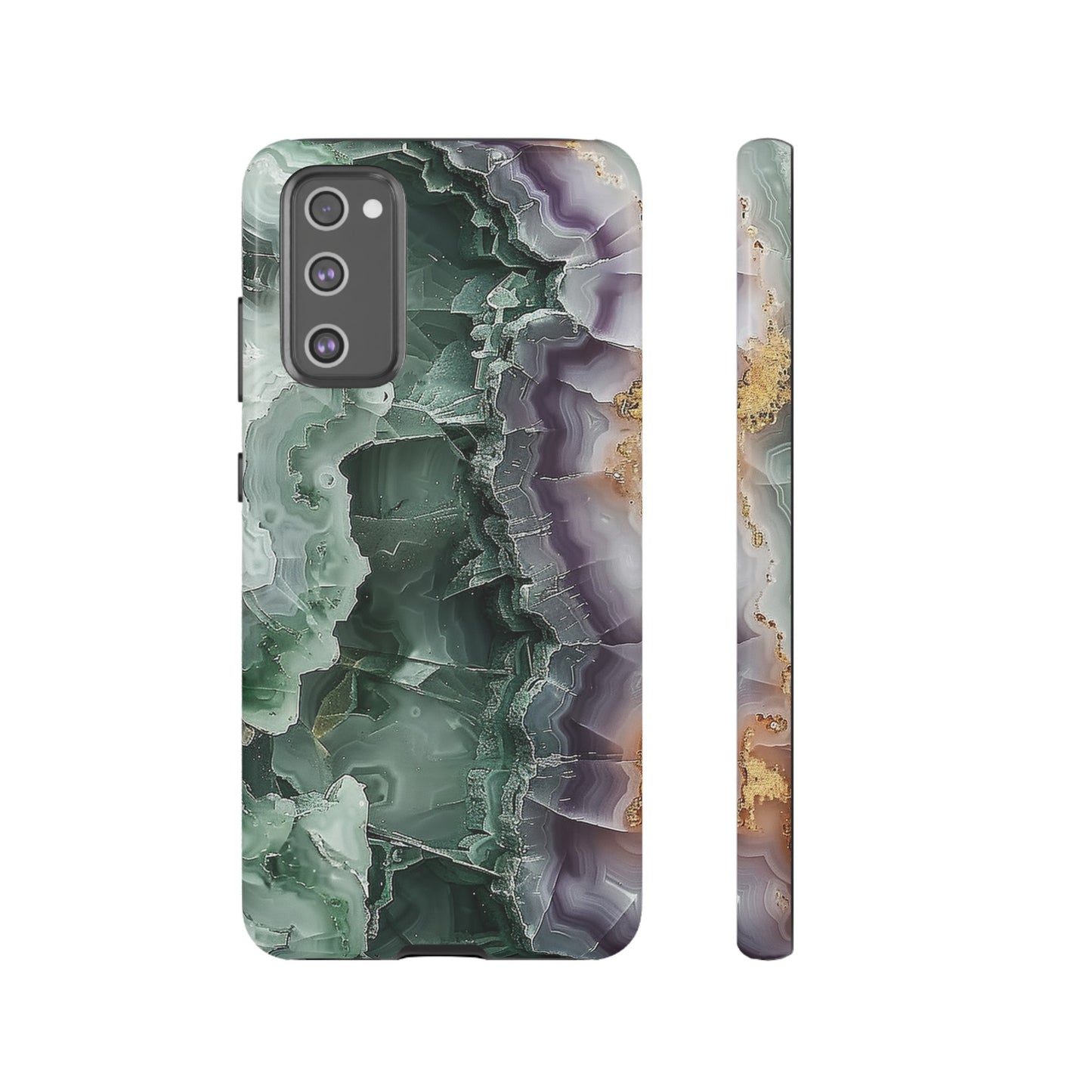 Emerald and Amethyst Tough Phone Case