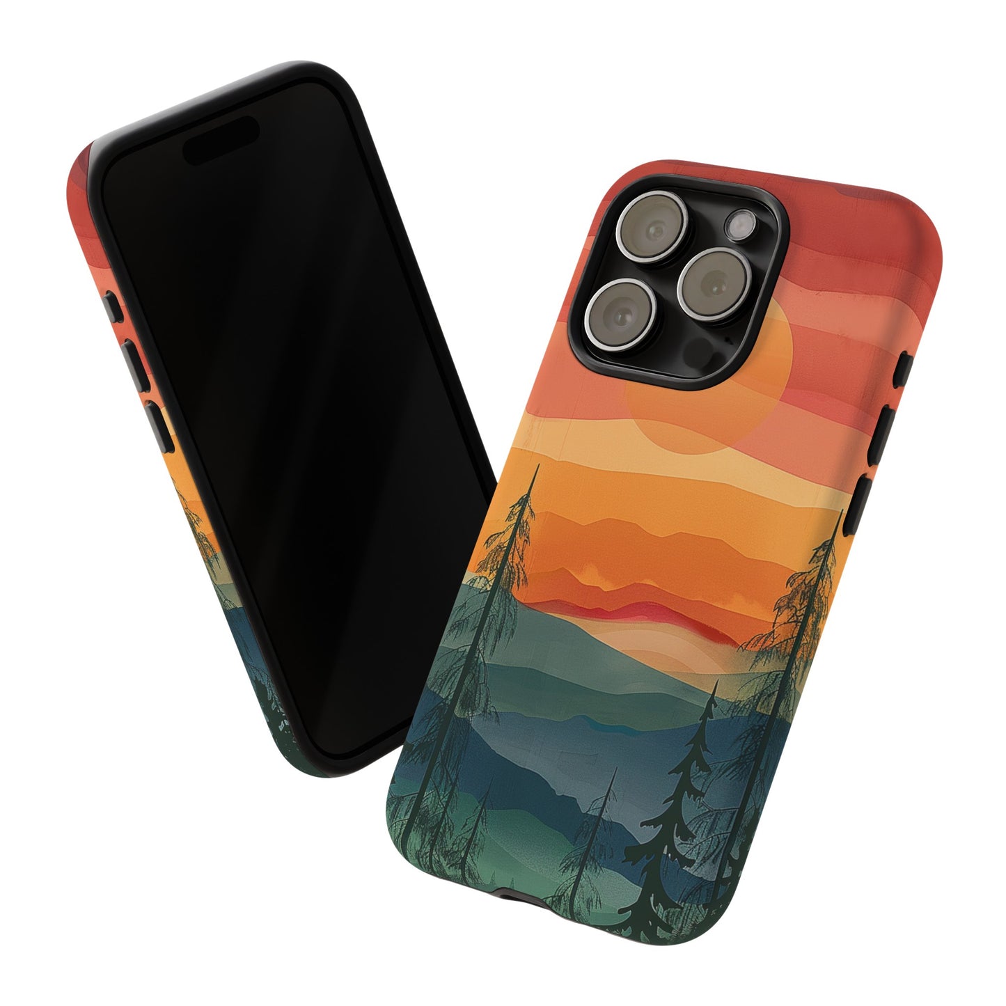 Forest Sunset Tough Phone Case