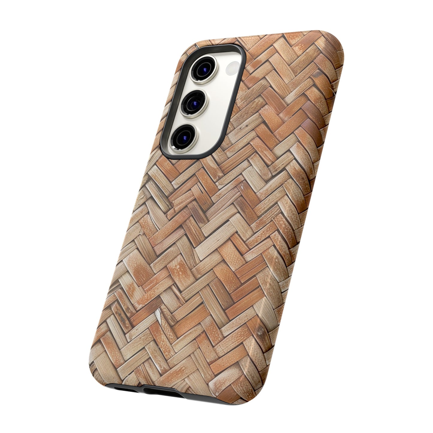 Boho Herringbone Rattan Tough Phone Case