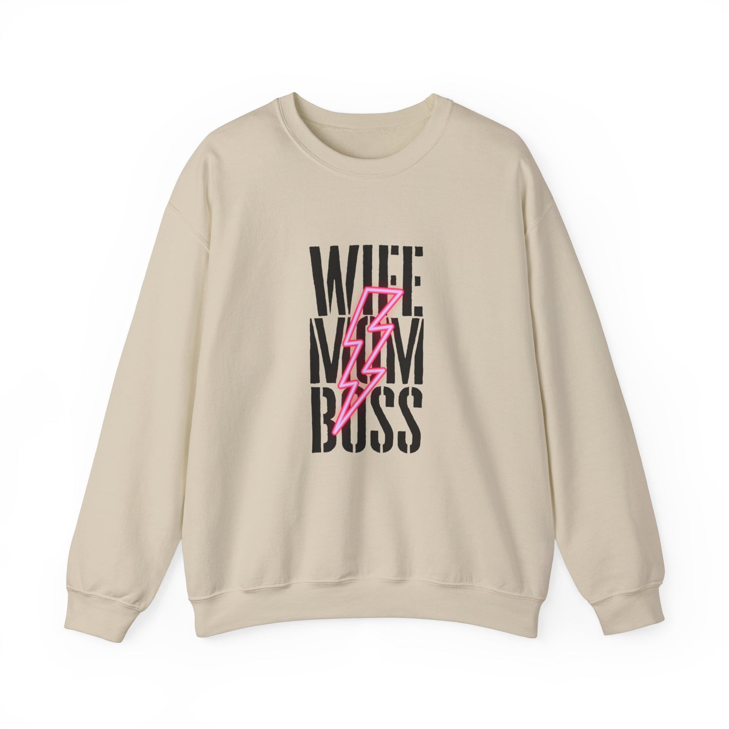 Wife Mom Boss Unisex Crewneck Sweatshirt