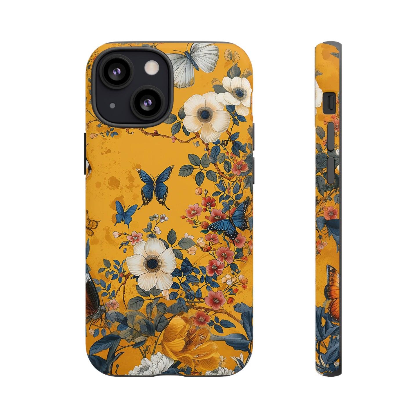 Yellow Floral Tough Phone Case