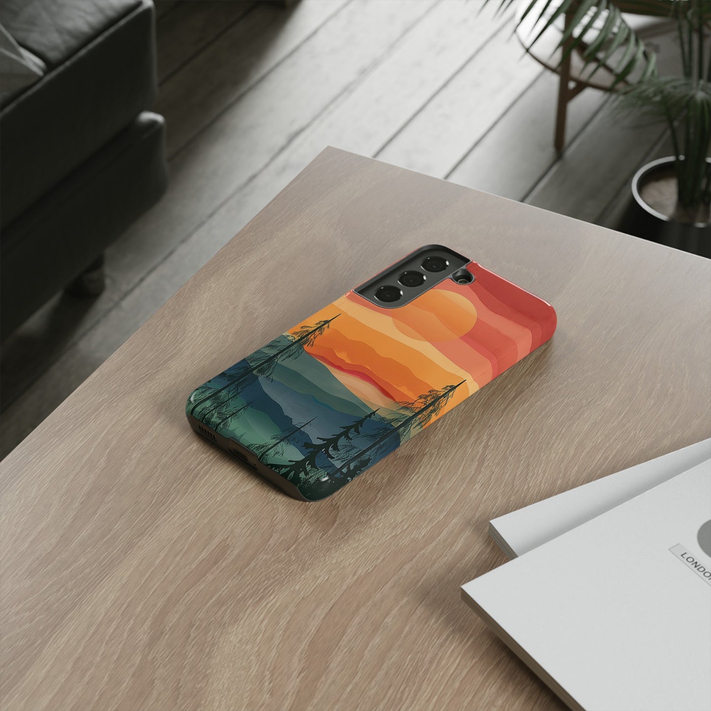 Forest Sunset Tough Phone Case