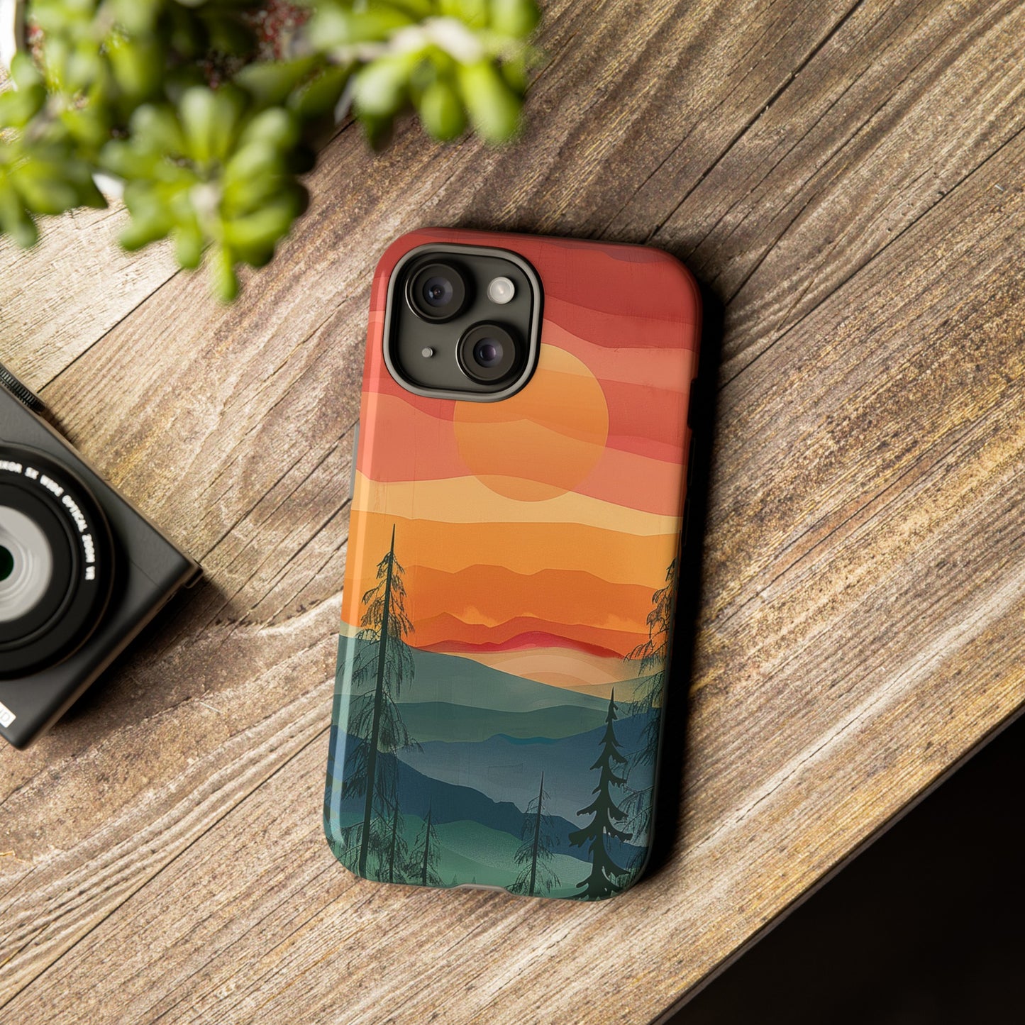 Forest Sunset Tough Phone Case