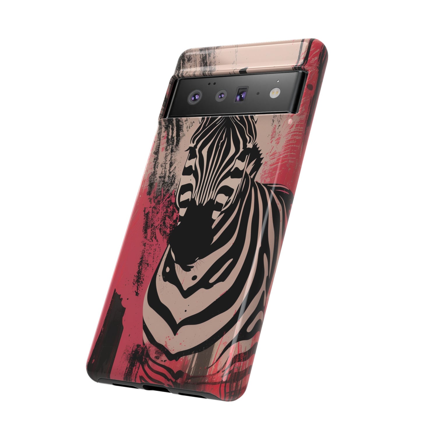 Pink Zebra Tough Phone Case