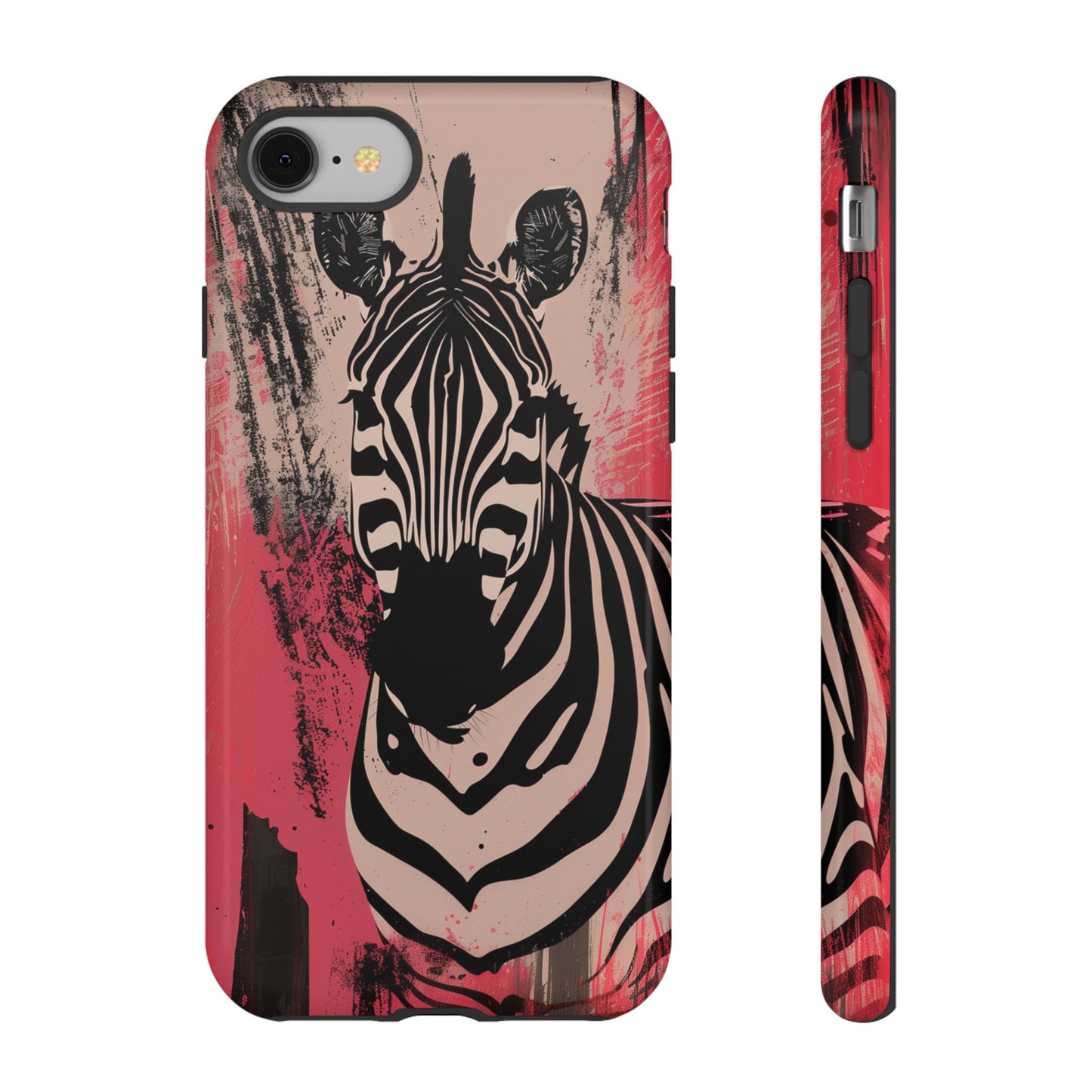 Pink Zebra Tough Phone Case