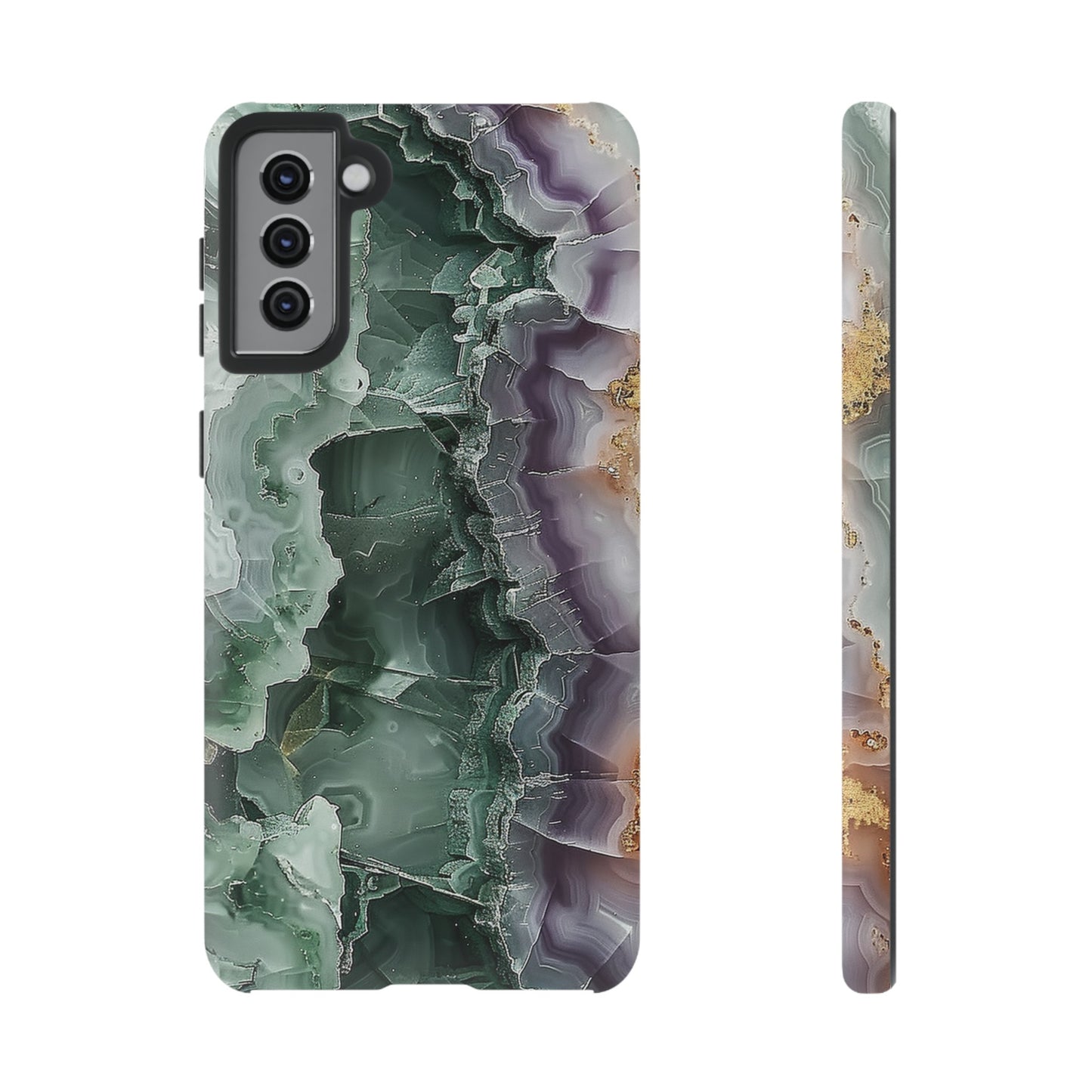 Emerald and Amethyst Tough Phone Case