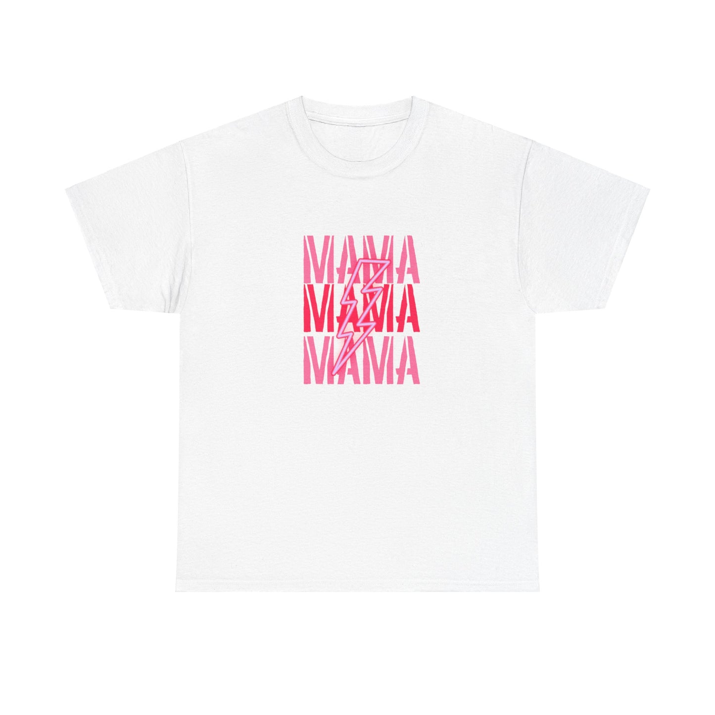 MAMA Lighting Bolt Unisex Heavy Cotton Tee