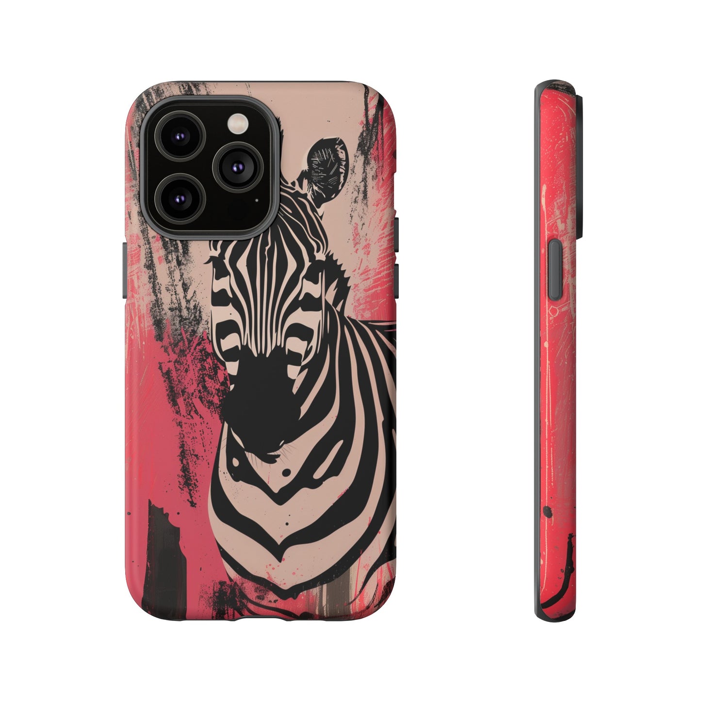 Pink Zebra Tough Phone Case