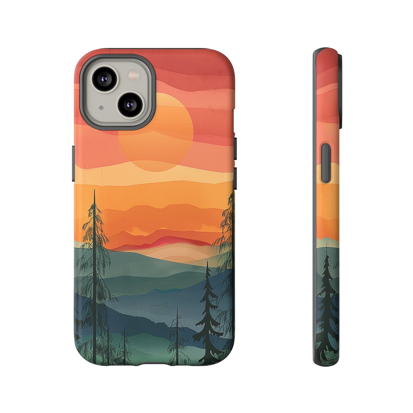 Forest Sunset Tough Phone Case